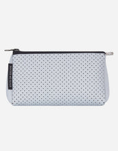 Load image into Gallery viewer, Guise tote bag in washed pale grey denim print