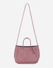 Load image into Gallery viewer, Petite Guise tote bag in washed rose denim print