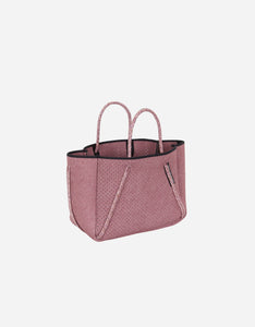 Petite Guise tote bag in washed rose denim print