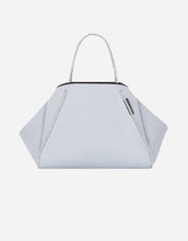 Load image into Gallery viewer, Guise tote bag in washed pale grey denim print
