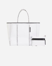 Load image into Gallery viewer, Flying solo tote in white with blended rope
