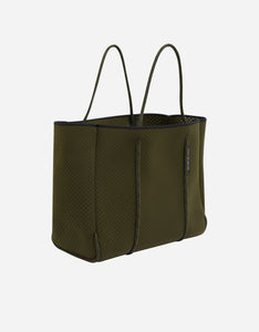 Flying solo tote in khaki