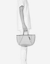 Load image into Gallery viewer, Petite guise tote bag in super fade denim print
