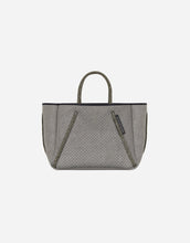 Load image into Gallery viewer, Petite Guise tote bag in washed olive denim print
