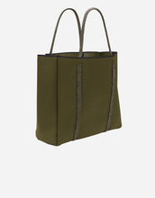 Load image into Gallery viewer, Cityscape mark II tote in khaki with blended rope
