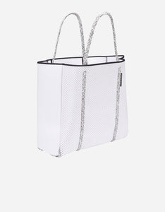 Cityscape mark II tote in white with blended rope