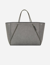 Load image into Gallery viewer, Guise tote bag in washed olive denim print
