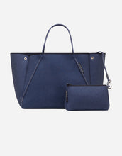 Load image into Gallery viewer, Guise tote bag in dark denim print
