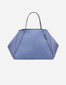 Guise tote bag in fade denim print