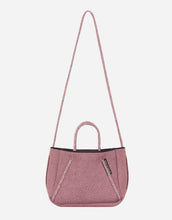 Load image into Gallery viewer, Petite Guise tote bag in washed rose denim print
