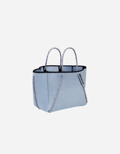 Load image into Gallery viewer, Petite guise tote bag in super fade denim print
