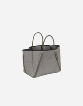 Load image into Gallery viewer, Petite Guise tote bag in washed olive denim print
